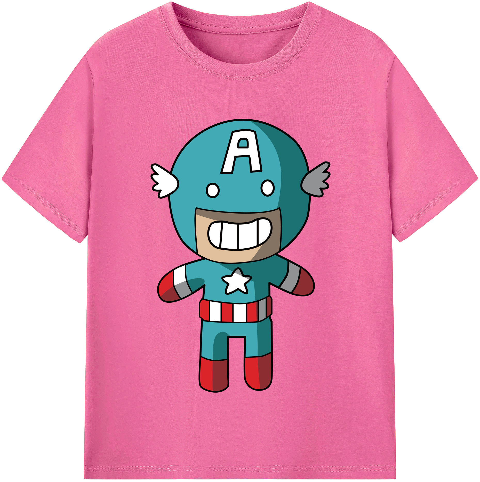 （画像用） アベンジャーズ The Avengers レディースカジュアルプリントTシャツ（綿100％）